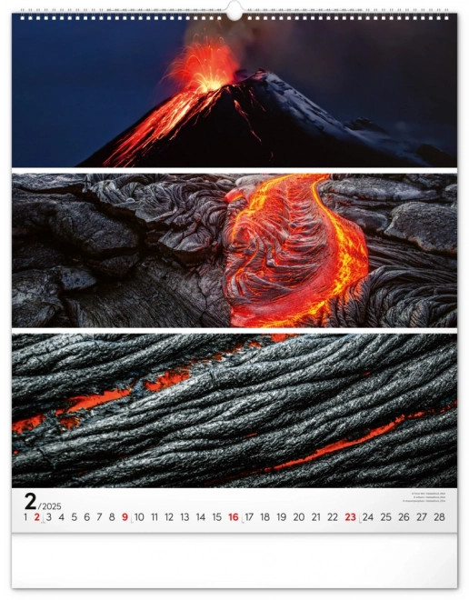 NOTIQUE Vægkalender Palet 2025, 48 x 56 cm