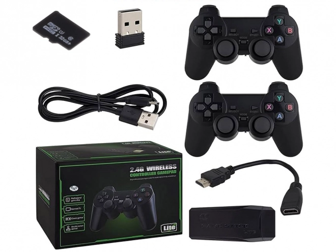Retro spillekonsol med HDMI og 2 controllere