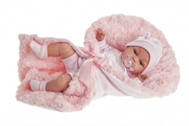 Antonio Juan 7030 Toneta Realistisk baby med lyde og blødt stofkrop - 34 cm