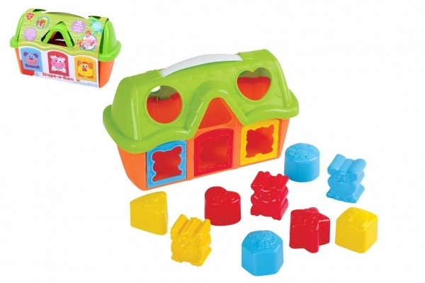 Indsatlade med former 10 stk plast 25x17x11cm 12m+