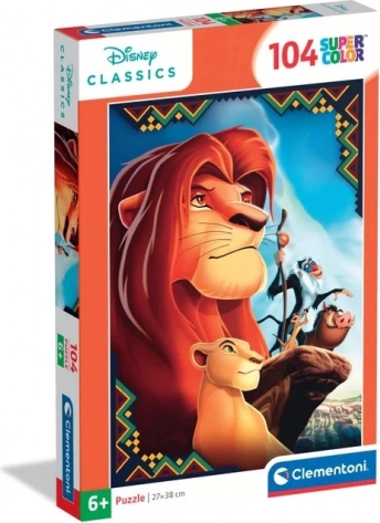 Clementoni puslespil 104 Super Color – Løvernes konge