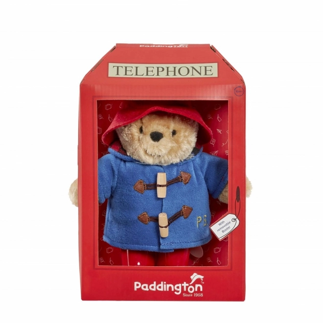 Rainbow plysbamse Paddington i telefonboks
