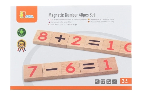 Magnetiske trænumre 40 stykker