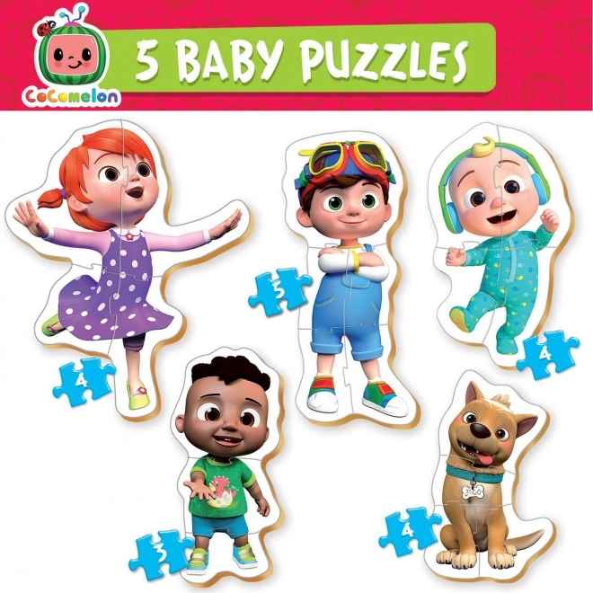 EDUCA Baby puslespil Cocomelon 5v1 (3-5 dele)