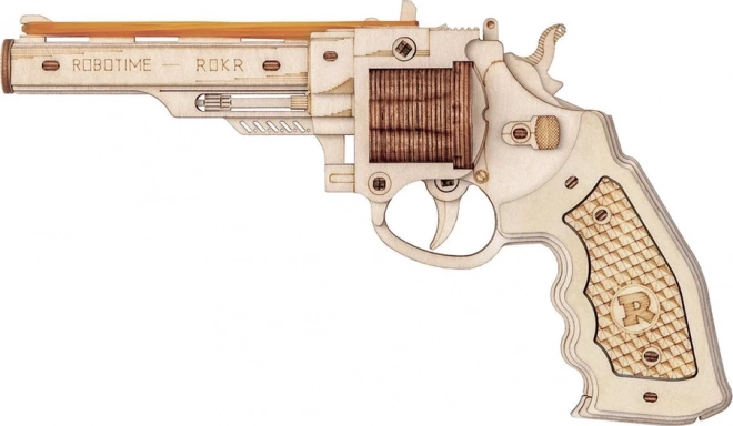 RoboTime 3D træ mekanisk puslespil Revolver Corsac