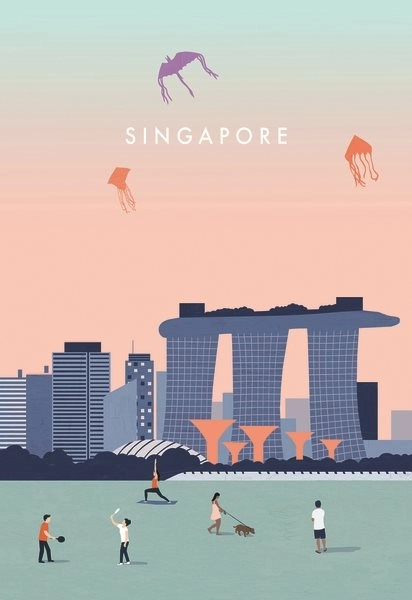 Puslespil Singapore 99 brikker