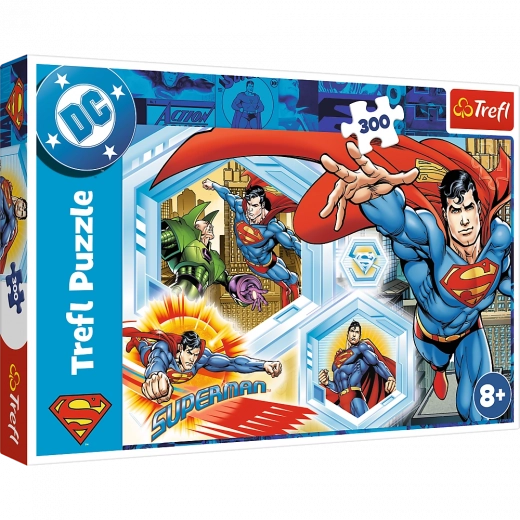Puslespil 300 brikker – uovervindelige SUPERMAN fra Trefl