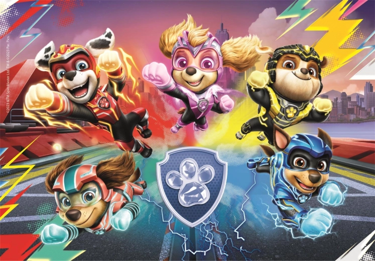 Puslespil 104 brikker PAW PATROL: THE MIGHTY MOVIE fra Clementoni