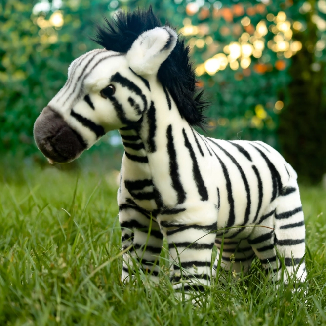 Plyszebra stående 30 cm MILJØVENLIG
