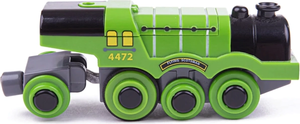 Elektrisk lokomotiv Bigjigs Rail Flying Scotsman grøn