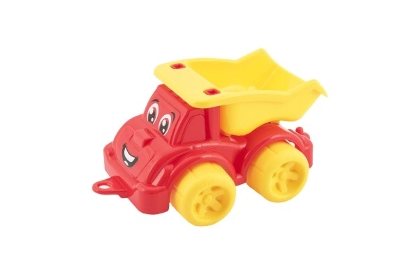 Lastbil til byggeri, plastik 3 farver 22x13x10cm 12m+