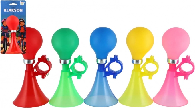 Cykelhorn med gummiballon, 14 cm – flere farver