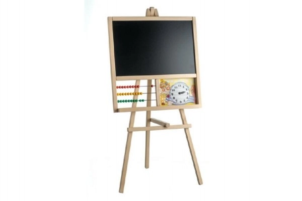 Stander tavle med regnemaskine træ 45x89cm i pose