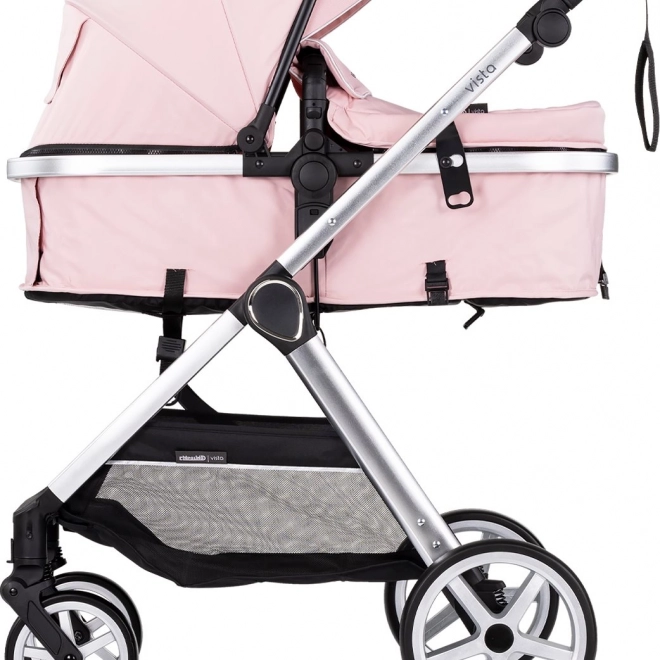 Barnevogn Chipolino Vista 2v1 Lyserød Marshmallow