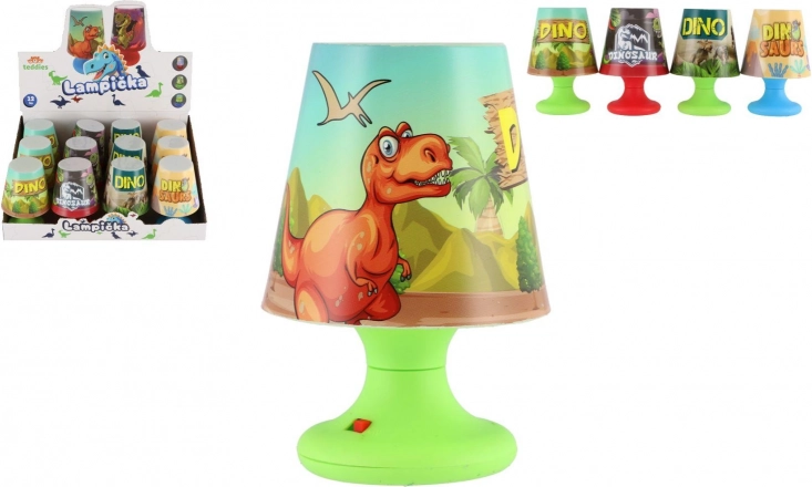 Mini børnelampe dinosaur på batteri