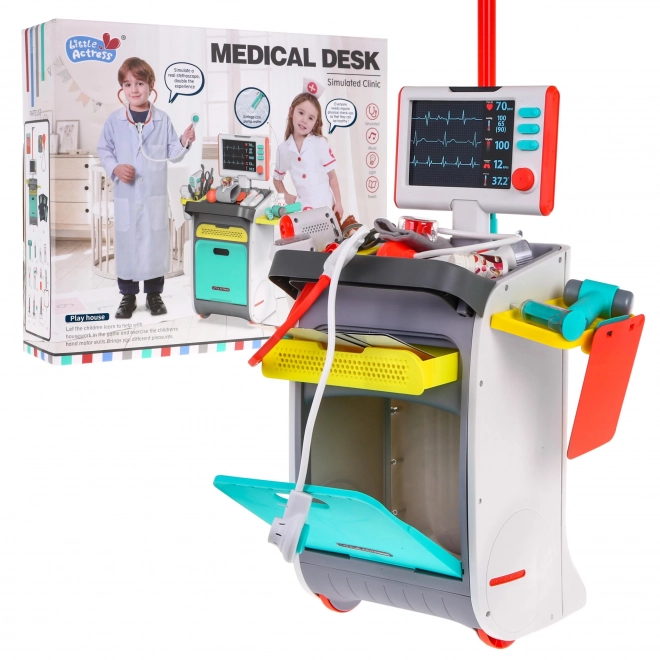 Doktorvogn + interaktiv røntgenfunktion EKG - 20 dele