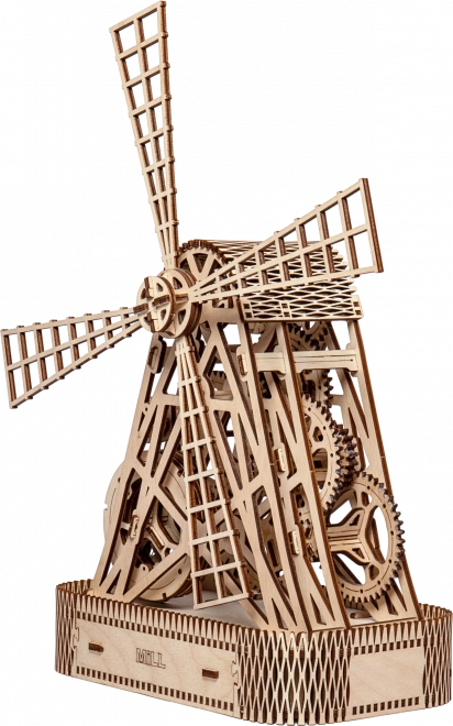 WOODEN CITY 3D puslespil Mølle 222 dele
