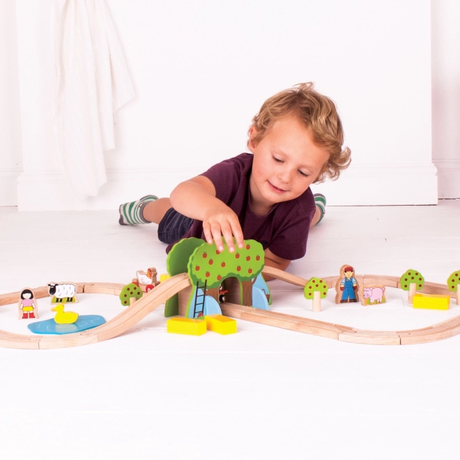 Bigjigs Rail Trætogbane gård