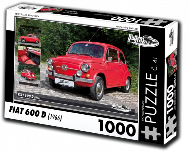 Puslespil RETRO-AUTA Fiat 600 D (1966) – 1000 brikker