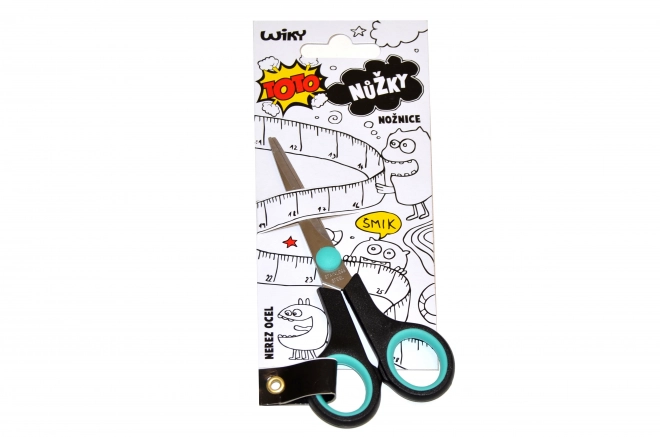 Sort-turkis saks Lux - 14 cm