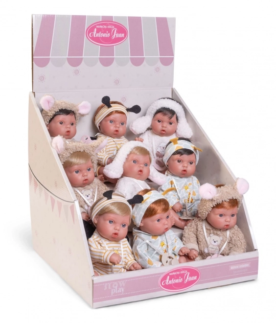 Antonio Juan 85317-2 Picolín fårekylling - realistisk babydukke med hel vinylkrop - 21 cm