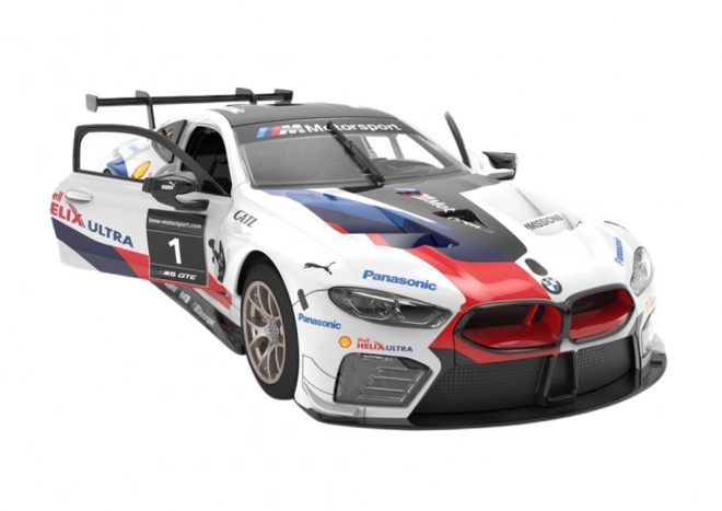 Rastar RC byggesæt 1:18 BMW M8 GTE hvid 66 dele