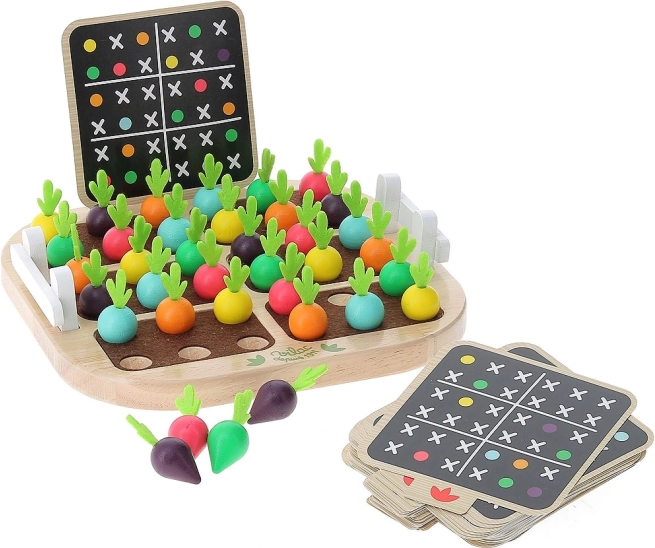 Træ Sudoku med Grøntsager til Børn