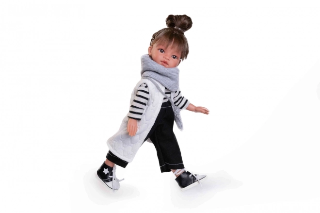Realistisk dukke Emily med hel-vinylkrop 33 cm