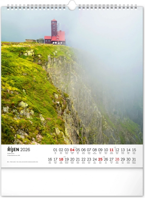 Vægkalender Krkonoš 2026