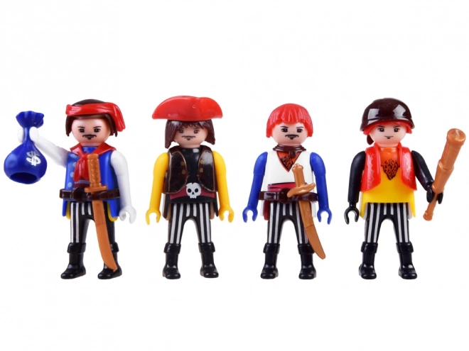 Piratsskib med figurer og lydeffekter