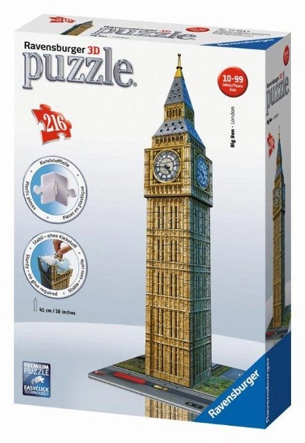 Ravensburger 3D puslespil Big Ben London 216 brikker