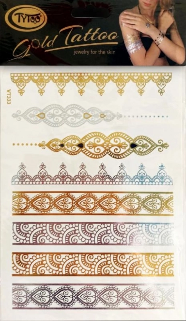 TyToo Gyldne tatoveringer - armbånd – Variant 1