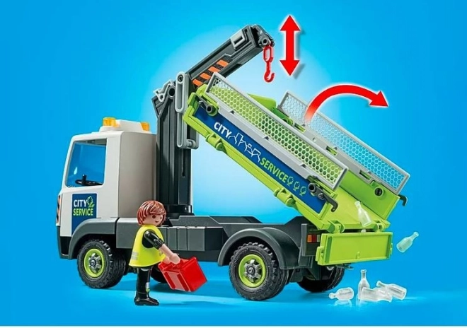 Lastbil med glascontainere City Action 71431