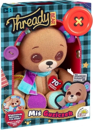 Interaktiv maskot Thready Bear Button