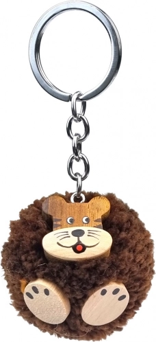 Trænøglevedhæng Tiger med pompon