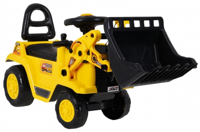 Børne pedal-drevet bulldozer med hjelm