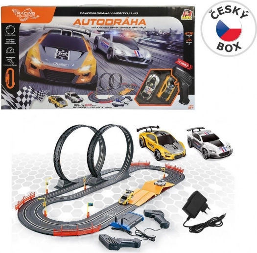 Bilbane Racing Collection 560 cm med loops og to biler