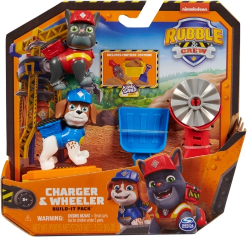 Rubble & Crew Charger & Wheeler byggesæt med kinetisk sand