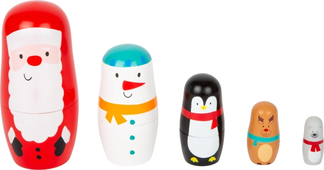 Small Foot jule-matrjosker i træ