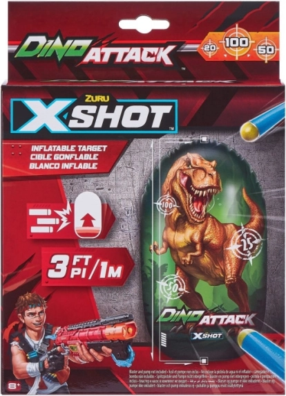 Oppusteligt mål Dino Attack til børn