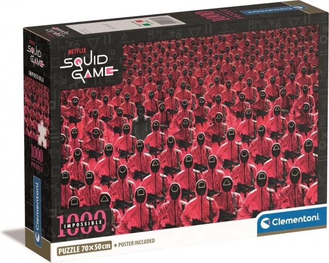 Clementoni puslespil Impossible Squid Game 1000 brikker