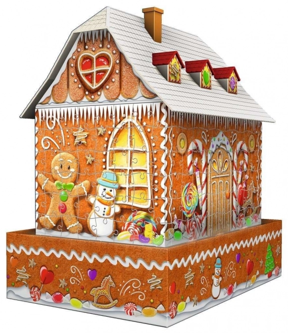 RAVENSBURGER Lysende 3D puslespil Nat Edition Honningkagehytten 216 stykker