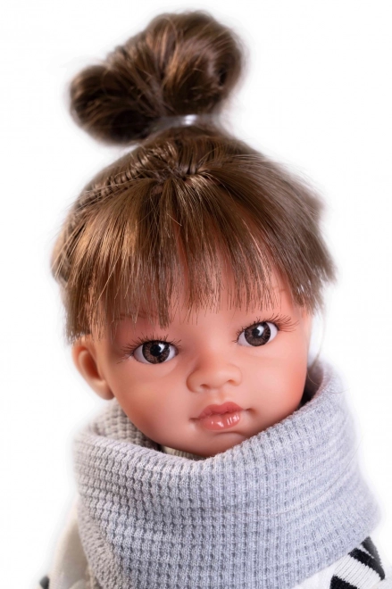Realistisk dukke Emily med hel-vinylkrop 33 cm