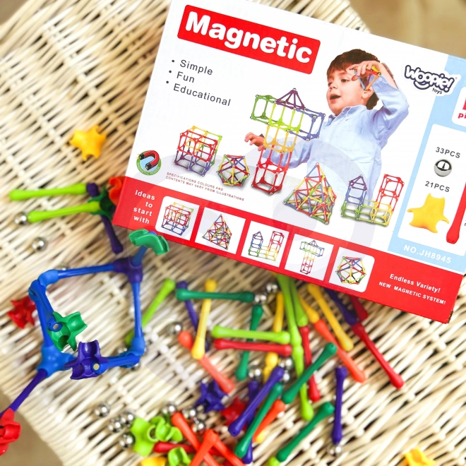 Woopie Magnetisk Byggesæt til Børn 110 dele