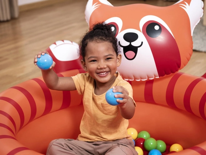Tør pool rød panda med bolde fra Bestway