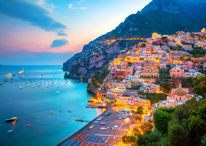 Enjoy puslespil Positano ved skumring 1000 brikker