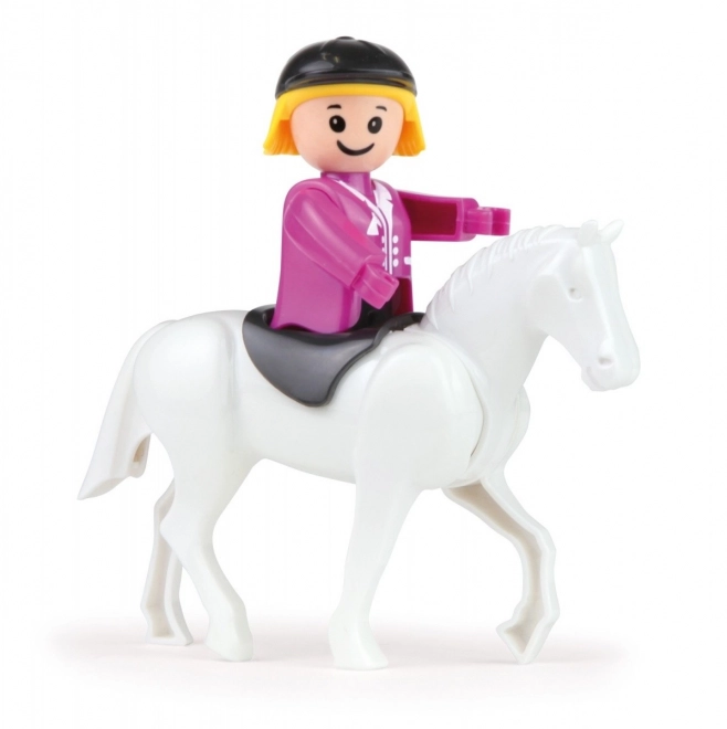 Auto Truxx hestetransport med figurer plast 26cm i kasse 39x22x16cm 24m+