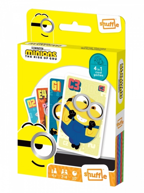Kortspil Shuffle Sjov 4 i 1 Minions: Indgang Gru