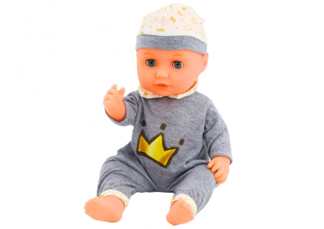 Interaktiv dukke baby i gråt pyjamas