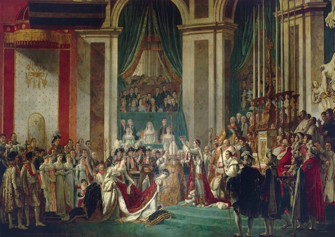 Puslespil kroningen af kejser Napoleon og kejserinde Joséphine 1000 brikker